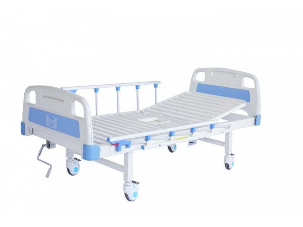 眾佳E19A ABS床頭便孔護理床 (四角剎車、五檔護欄、）