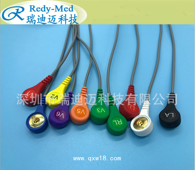 谷山豐動(dòng)態(tài)心電導(dǎo)聯(lián)線 動(dòng)態(tài)心電記錄盒心電導(dǎo)聯(lián)線 12導(dǎo)