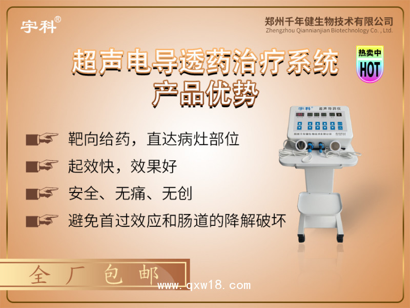 數(shù)碼多功能超聲波透藥治療系統(tǒng)