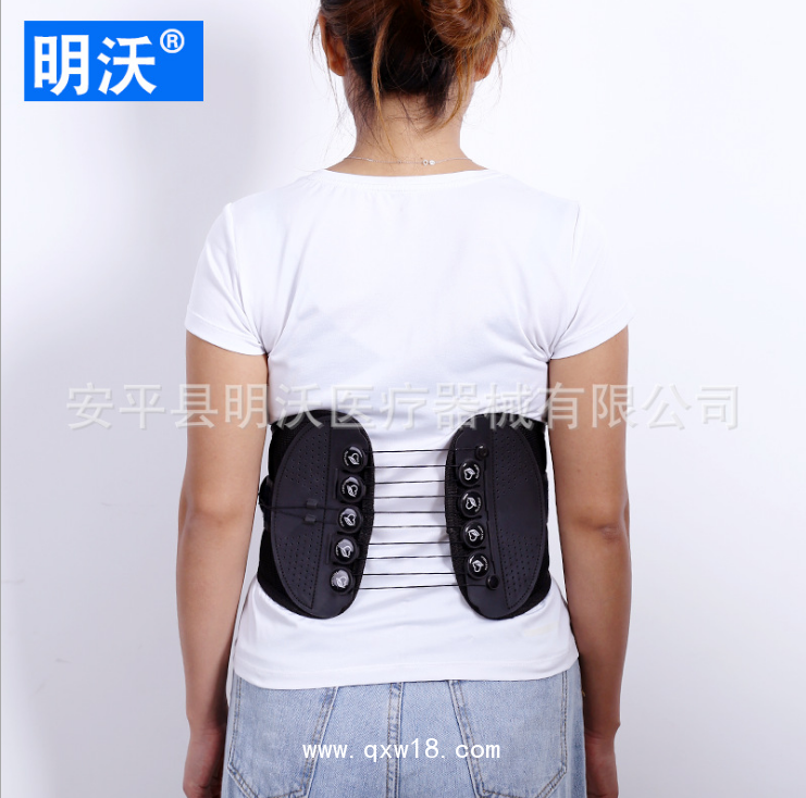 廠家供應(yīng)動(dòng)力滑輪收緊護(hù)腰帶720°貼合腰部固定腰部拉繩護(hù)腰帶