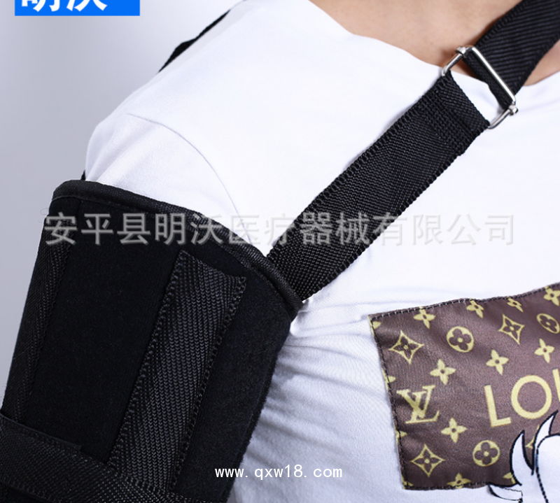 廠家供應(yīng) 上臂固定帶 黑色復(fù)合布肩關(guān)節(jié)固定帶胳膊肩膀固定帶