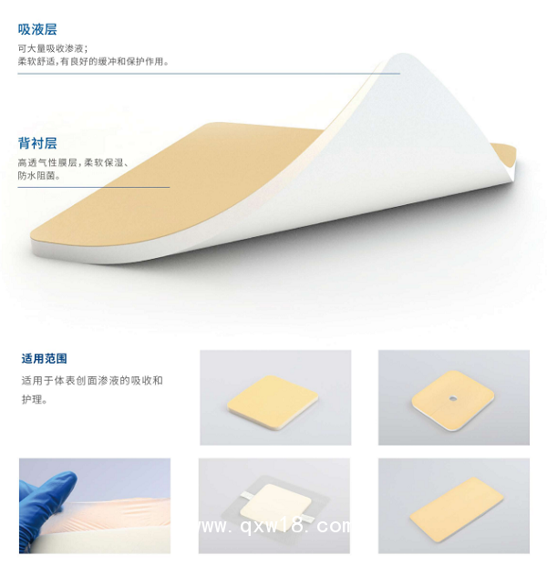 自粘性聚氨酯泡沫敷料（創(chuàng)傷、糖尿病足、褥瘡貼可OEM）