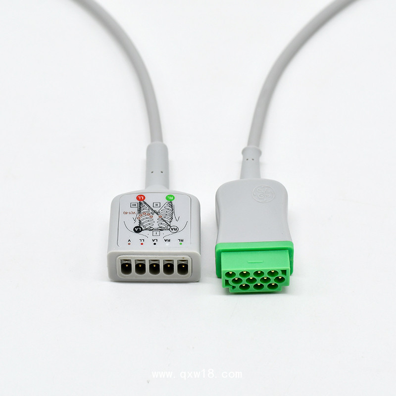 通用醫(yī)療-馬葵GE11針監(jiān)護儀心電主電纜導(dǎo)聯(lián)線五導(dǎo)分體主電纜